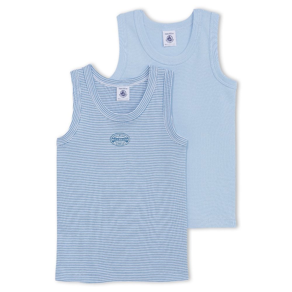 Tank Tops Pinstripe Blue / Stripe x2